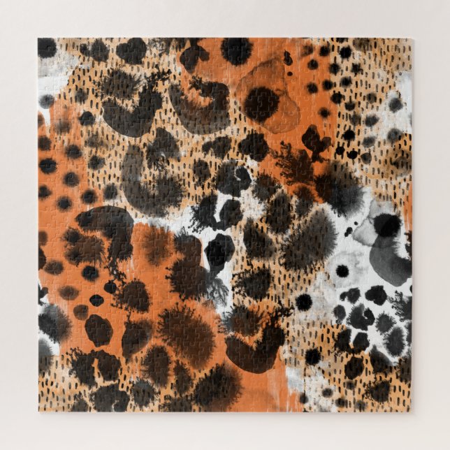 Animal skin: creative leopard pattern. jigsaw puzzle (Vertical)