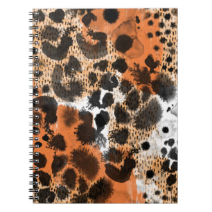 Animal skin: creative leopard pattern. notebook
