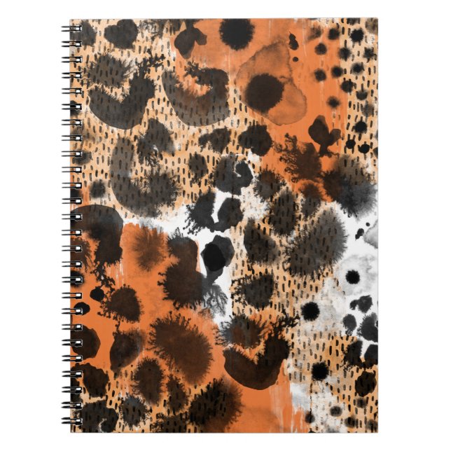 Animal skin: creative leopard pattern. notebook (Front)