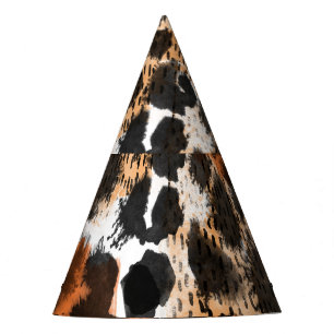 Animal skin: creative leopard pattern. party hat