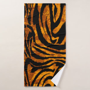 Animal Skin Pattern. The fabric Abstract with Tige Bath Towel