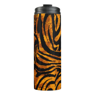 Animal Skin Pattern. The fabric Abstract with Tige Thermal Tumbler