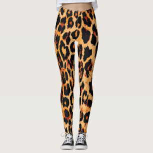 Animal Skin: Vintage Fabric Design Leggings