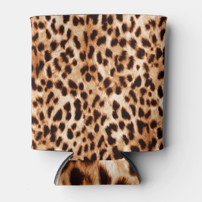 Animal Skin: Watercolor Spotted Pattern. Can Cooler (Front)