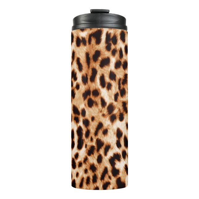 Animal Skin: Watercolor Spotted Pattern. Thermal Tumbler (Front)