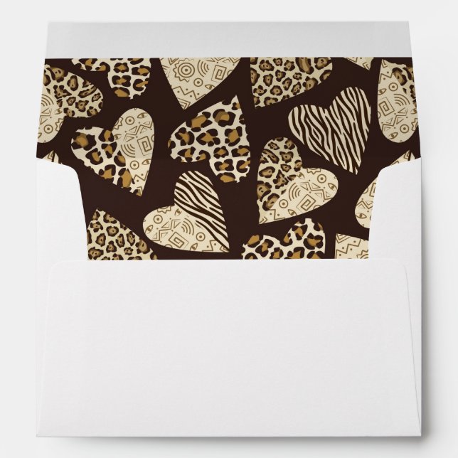 Animal skin with hearts envelopes (Back (Bottom))