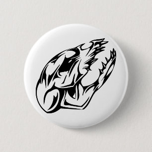 Animal Skull 6 Cm Round Badge