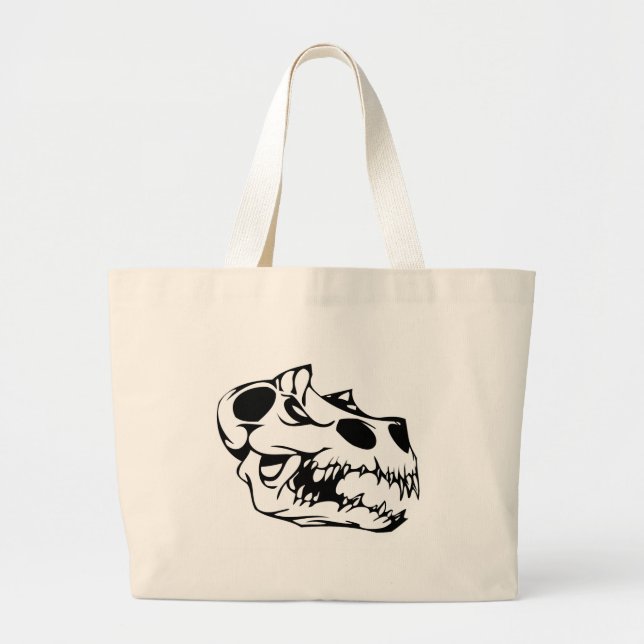 Animal Skull Large Tote Bag (Front)