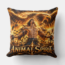 Animal Spirit Fantasy Eagle Throw Pillow