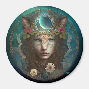 Animal Spirit Mystical Fantasy Art Magnet