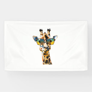 animal sunglasses giraffe with sunglasses banner