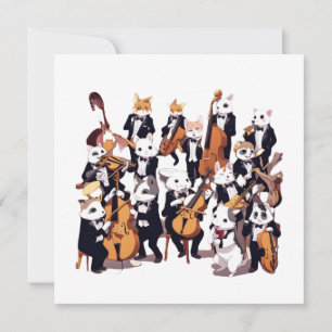 Animal Symphony Holiday Card