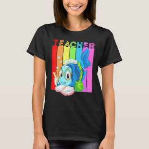 Animal Teacher Fish Reading Teaching Cute Teachers T-Shirt