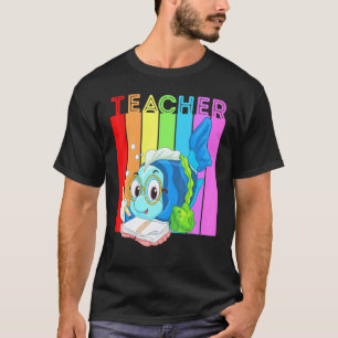 Animal Teacher Fish Reading Teaching Cute Teachers T-Shirt