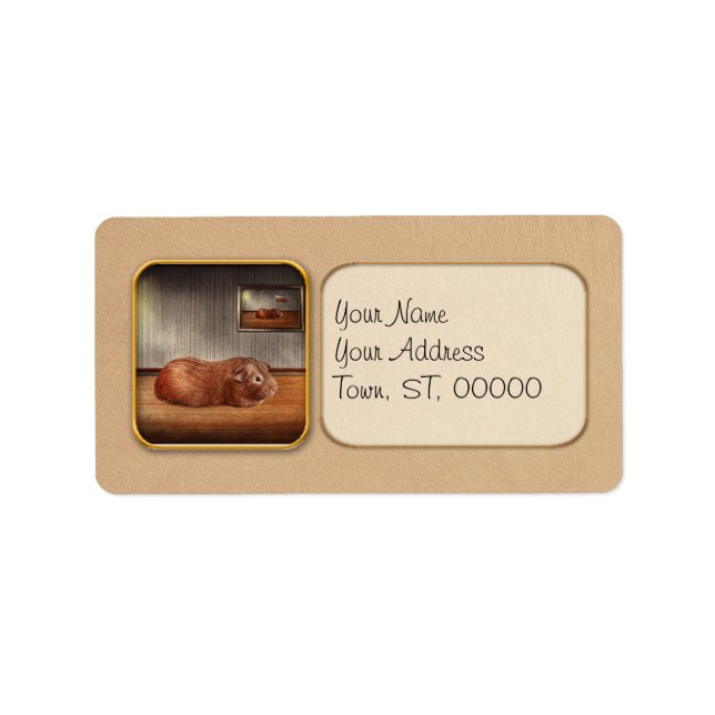 Animal - The guinea pig Label (Front)