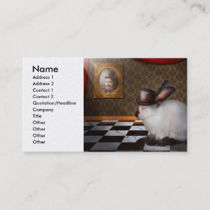 Animal - The Rabbit - Reverse Business Card