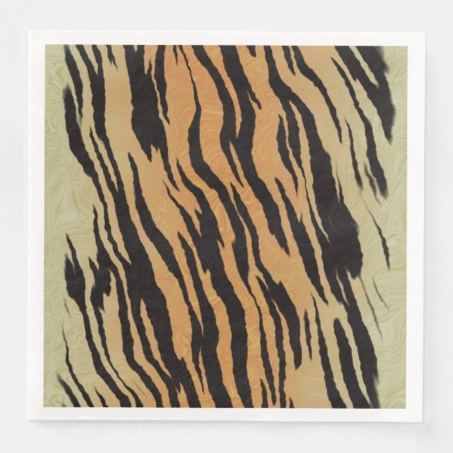 Animal tiger pattern napkin (Front)