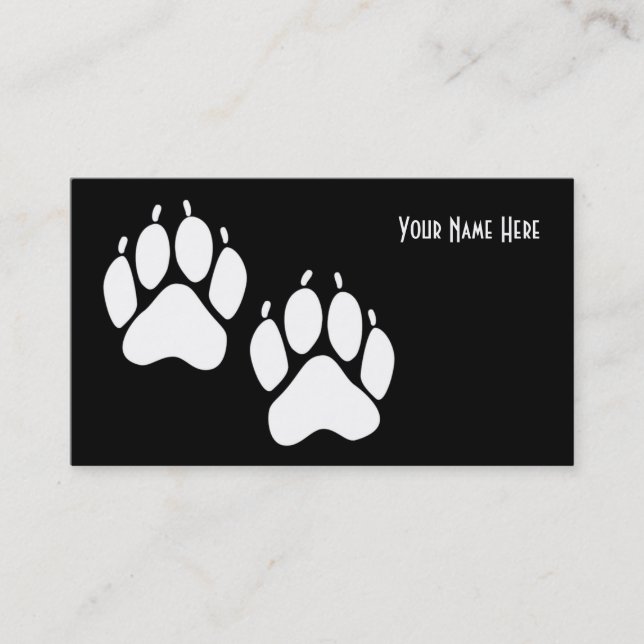 Animal Tracks Business Card (Front)