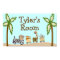 Animal Train Customised Name Wall Poster