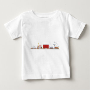 Animal Train Long Baby T-Shirt