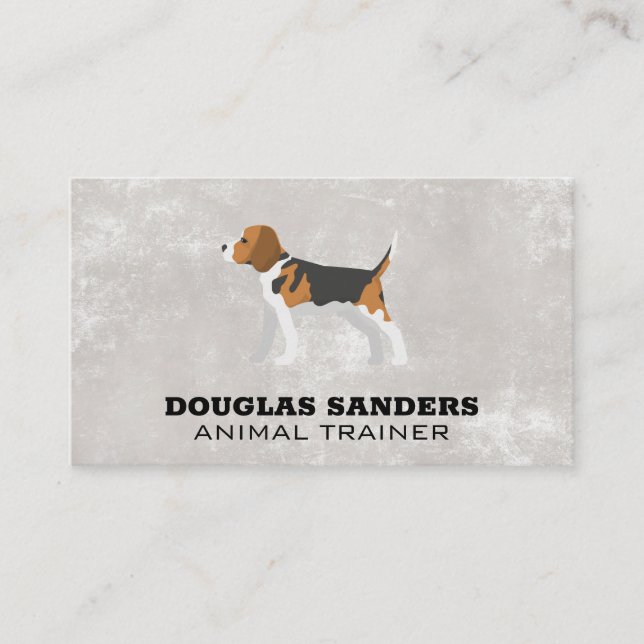 Animal Trainer | Dog Logo Business Card (Front)
