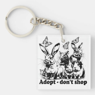 Animal Welfare - Adopt don't shop Key Ring