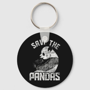 Animal Welfare Bear Earth Day Save The Panda Key Ring