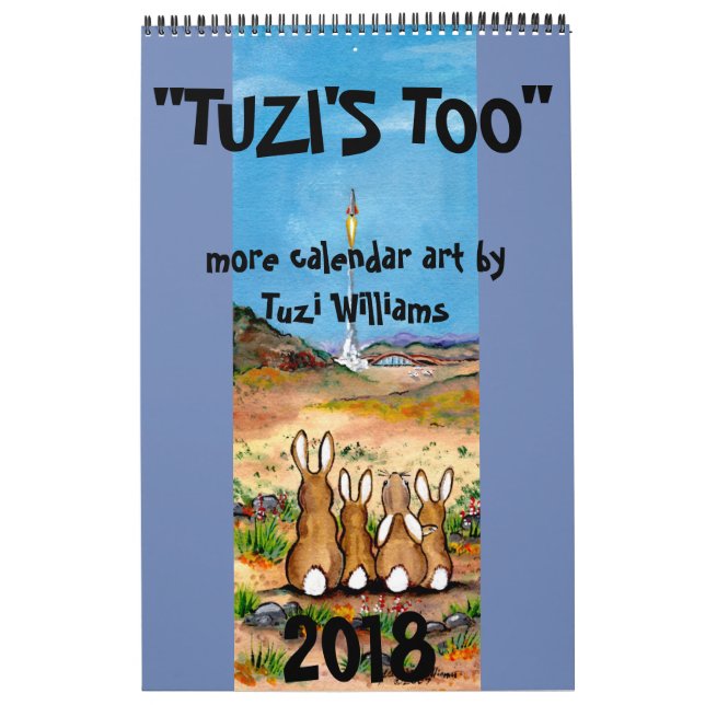 Animal Wildlife Calendar Humourous Rabbit Any Year (Cover)