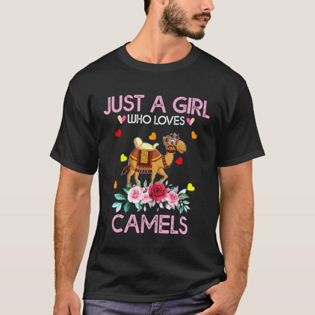 Animal  Women Just A Girl Who Loves Camels T-Shirt (Front)