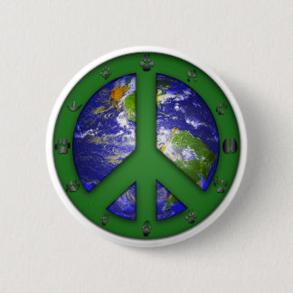 Animal World Coexist 6 Cm Round Badge