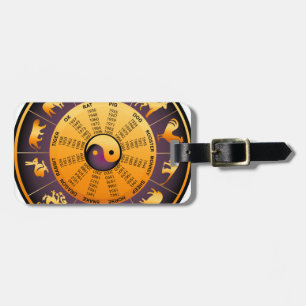 Animal Yin Yang Luggage Tag