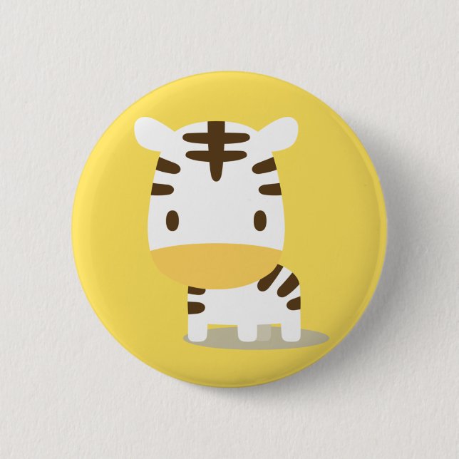 Animal Zebra Can Badge (Front)