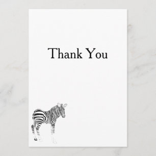 Animal Zebra Print Thank You