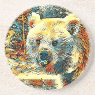 AnimalArt_Bear_003 Coaster