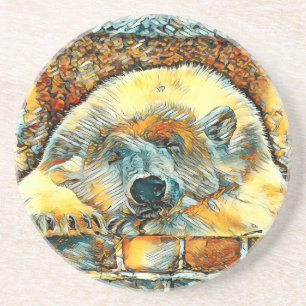 AnimalArt_Bear_008 Coaster