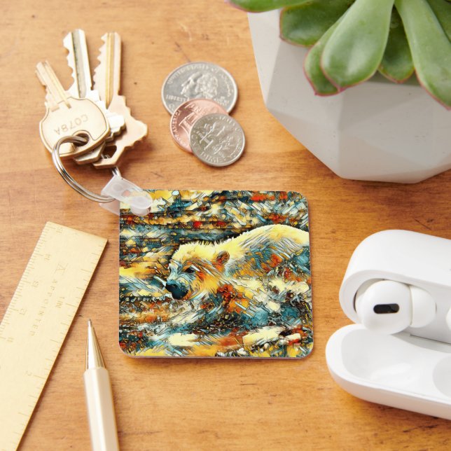 AnimalArt_Bear_010 Key Ring (Desk)