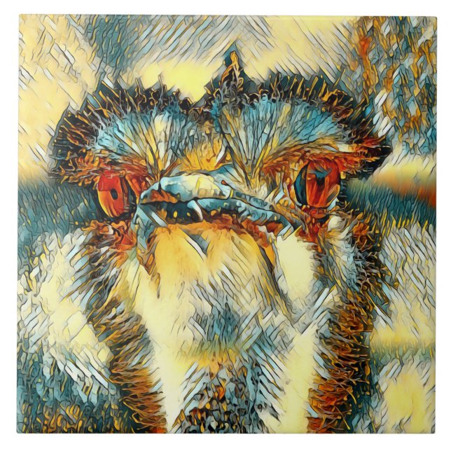 AnimalArt_Bird_008 Ceramic Tile (Front)