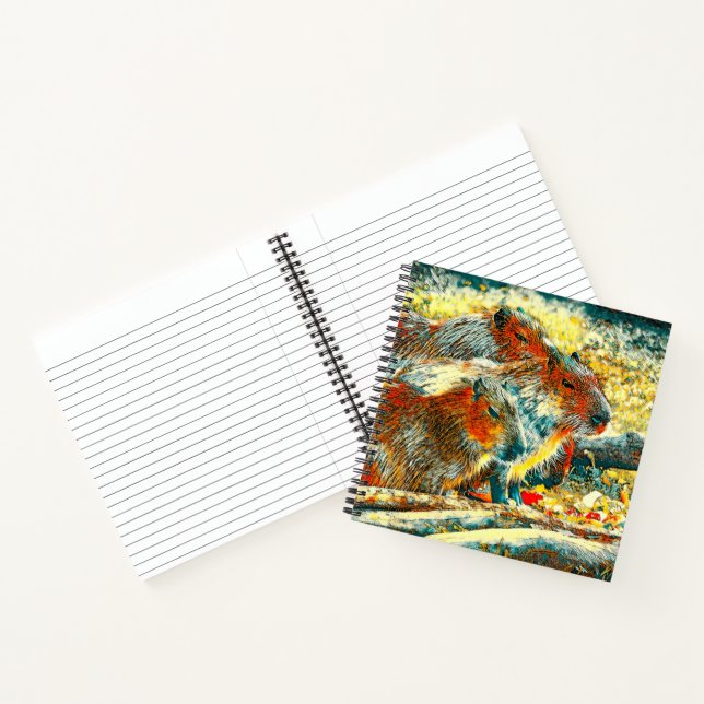 AnimalArt_Capybara_005 Notebook (Inside)