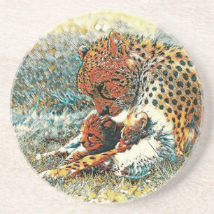 AnimalArt_Cheetah_015 Coaster