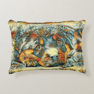 AnimalArt_Dog_001 Decorative Cushion