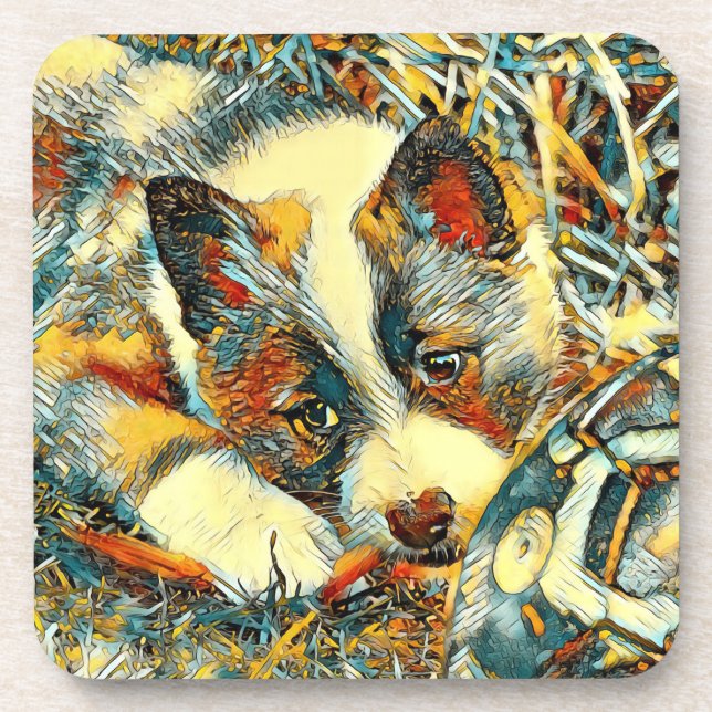 AnimalArt_Dog_003 Coaster (Front)