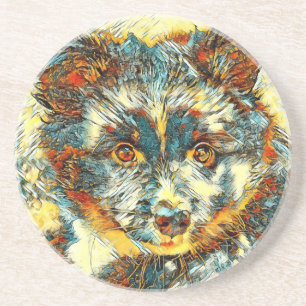 AnimalArt_Dog_008 Coaster