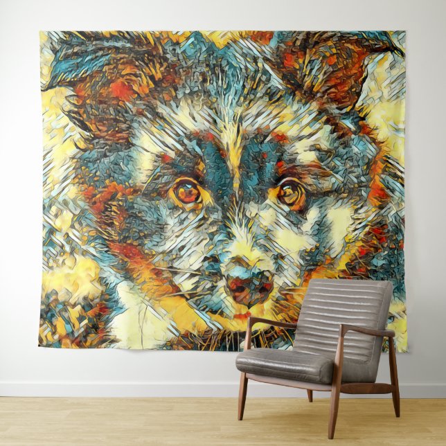 AnimalArt_Dog_008 Tapestry (In Situ (Horizontal))