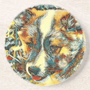 AnimalArt_Dog_012 Coaster