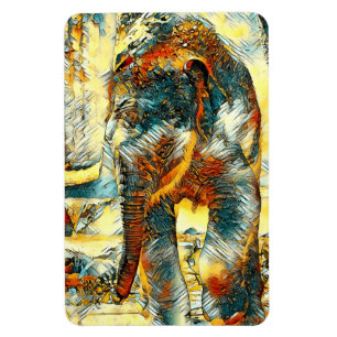 AnimalArt_Elephant_012 Magnet