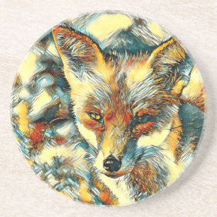 AnimalArt_Fox_001 Coaster