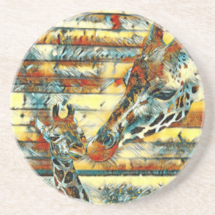 AnimalArt_Giraffe_001 Coaster