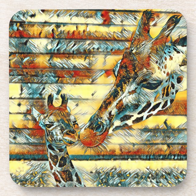 AnimalArt_Giraffe_001 Coaster (Front)