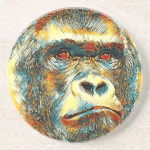 AnimalArt_Gorilla_003 Coaster