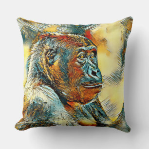 AnimalArt_Gorilla_004 Cushion